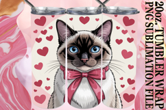 SERENE NIGHTS 20oz TUMBLER WRAP, Cat Valentin's Day Product Image 1