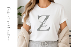 Alphabet, Letters, Monogram, Gray Flowers Product Image 1