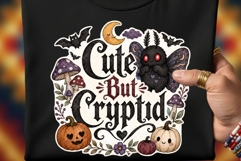 Cute Mothman PNG Clipart Bundle, Halloween Cryptid Graphics Product Image 2
