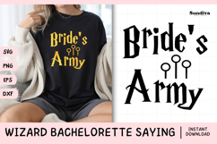 Wizard Bachelorette Party Saying SVG | Bride's Army Product Image 1