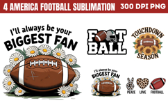 America Football Sublimation PNG Product Image 1