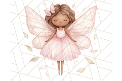 Pastel Pink Fairy Garden Clipart, Enchanted Cottagecore Png Product Image 5