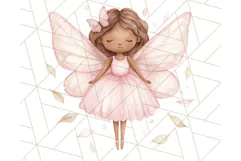 Pastel Pink Fairy Garden Clipart, Enchanted Cottagecore Png Product Image 5