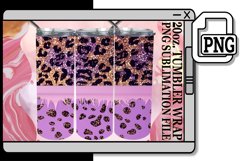 Shimmering Glitter &amp; Blossom Beauty Tumbler Wraps - 20oz Product Image 1