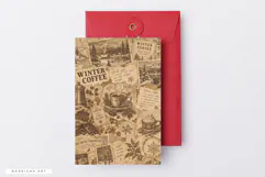 Coffee In Winter Junk Journal Pages Product Image 5