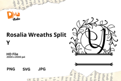 Rosalia Wreaths Split Monogram Product Image 1