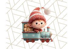 Christmas Train Ride PNG Clipart with Yeti and Elves Product Image 5