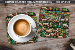 Christian Coaster Sublimation, Christian Coaster PNG Design Product Image 1