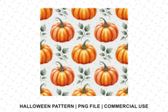 Halloween Pumpkin Pattern Png | Sublimation | Digital Paper Product Image 1
