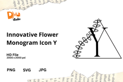 Innovative Flower Monogram Icon Product Image 1