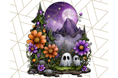 Enchanted Graveyard Halloween PNG Clipart Product Image 5