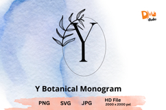 Botanical Monogram - Floral Letter Set for Elegant Designs Product Image 1