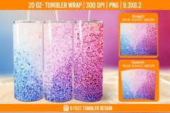 Confetti Tumbler Wrap Designs, Sublimation Wrap Product Image 1