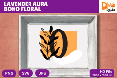 Lavender Aura Boho Floral Monogram Product Image 1