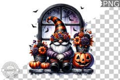 Halloween Gnome Sublimation - Clipart PNG Bundle Product Image 17