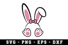Bunny Ear &amp; Face SVG | SVG Cut files | Cricut Product Image 1