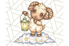 Zodiac Buddies Clipart PNG, Cute Astrology Clip Art Product Image 5