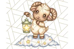 Zodiac Buddies Clipart PNG, Cute Astrology Clip Art Product Image 5
