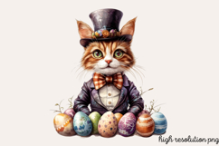 Steampunk Easter Sublimation Clipart PNG Product Image 1