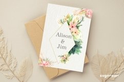 Boho Flowers Watercolor Clipart Bundle Product Image 16