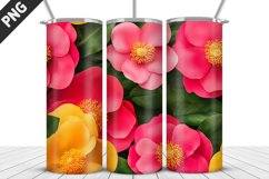 Flowers Tumbler Wrap | Sublimation Design | Tumbler PNG Product Image 1