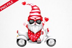 Valentine Gnome On pickup Sublimation- Gnome Sublimation Product Image 1