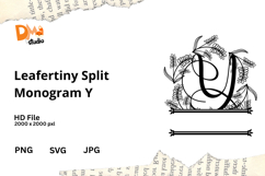Leafertiny Split Monogram Product Image 1