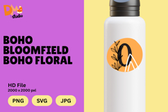 Boho Bloomfield Boho Floral Monogram Product Image 1