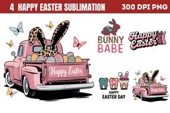 Happy Easter Sublimation PNG Product Image 1