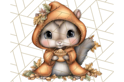 Woodland Autumn Parade Clipart PNG Fall Animals Product Image 5