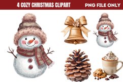 Cozy Christmas Sublimation Clipart PNG Product Image 1