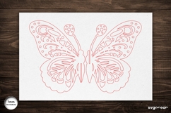 3D Butterfly Laser Cut | Glowforge | SVG Product Image 3