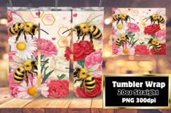 Versatile 20oz Tumbler Template , Bee Product Image 1