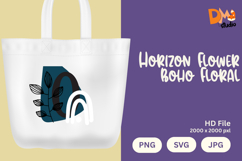 Horizon Flower Boho Floral Monogram Product Image 1