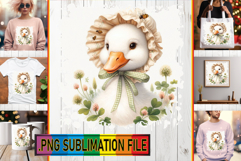 Vibrant TOTE BAG Gift PNG, Goose Product Image 1