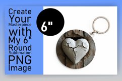 Keychain Love: 3D Heart Wall Artistry Product Image 1