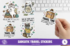 Sarcatic Travel Stickers Product Image 1