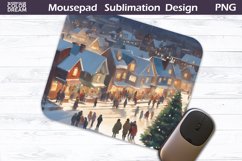 Christmas MousePad Design | Winter Mouse Pad PNG Product Image 1