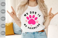 My Dog Is My Valentine SVG Design/ Valentine SVG Cut Files Product Image 1