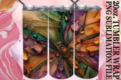Sparkling Butterfly Tumbler Wrap Sublimation 20oz Product Image 1