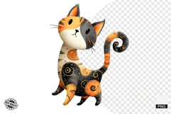 Halloween Black Cat Clipart Product Image 1