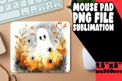 Watercolor Haunted House Mouse Pad PNG Product Image 1