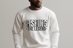 Fishing The Legend SVG Design for Cricut and Shirts Product Image 3