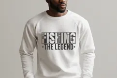 Fishing The Legend SVG Design for Cricut and Shirts Product Image 3