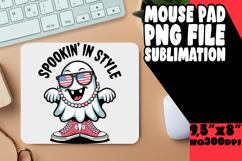 WHIMSICAL MOUSE PAD PNG DESIGN, Funny Ghost Product Image 1