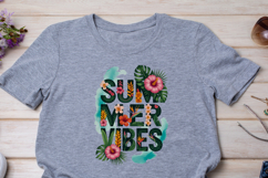 Retro Floral Summer Vibes PNG for Sublimation Product Image 4