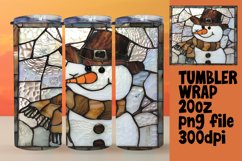 Christmas Snowman 3D Wrap for Tumblers Product Image 1