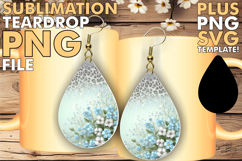 Cheerful Teardrop Earrings Designs PNG, Leopard Prints Product Image 1