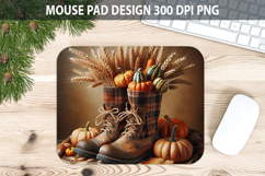 Boots Mouse pad Sublimation - Thanksgiving PNG Design Product Image 1