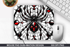 Spiders Mouse Pad Sublimation,Halloween Mouse Pad PNG Design Product Image 1